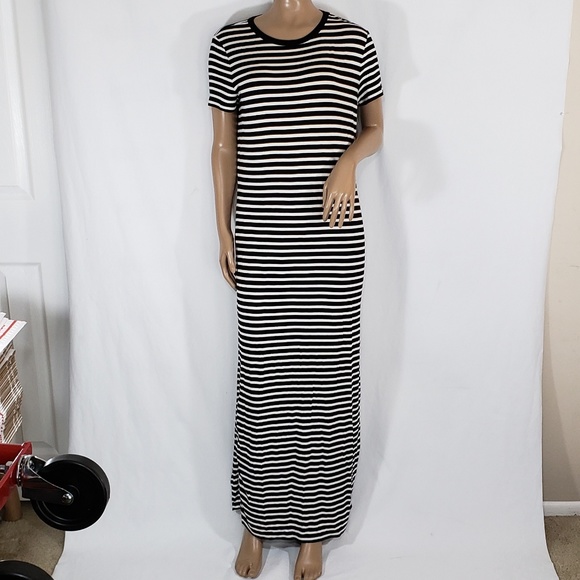 Michael Kors Dresses & Skirts - Michael Kors NWT (M) Black White Stripe Maxi Dress